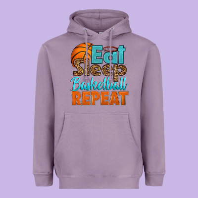 Eat Sleep Basketball Repeat Heavyweight Hoodie Designed By Hra Design Shop