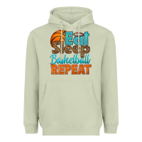 Matcha eat sleep basketball repeat Heavyweight Hoodie - HRA Design Shop