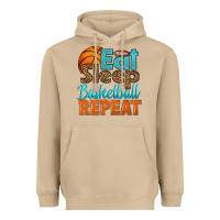 Mushroom eat sleep basketball repeat Heavyweight Hoodie - HRA Design Shop