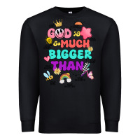 Black god is bigger design Premium Sweatshirt - JahusDesignShop