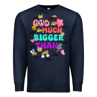 Navy god is bigger design Premium Sweatshirt - JahusDesignShop
