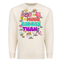 Sandshell god is bigger design Premium Sweatshirt - JahusDesignShop