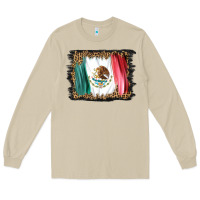Mushroom distressed mexico flag Long Sleeve Tee - BarkalooDesign