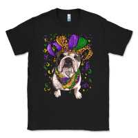 Black Mardi gras hat  english bulldog Classic Tee - RanaPortraitStore
