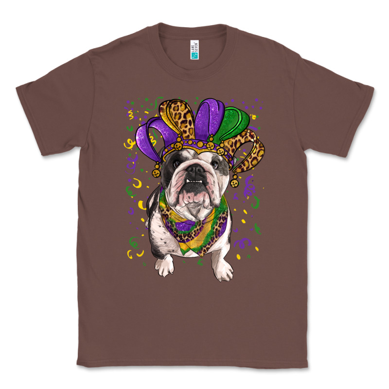 Mardi Gras Hat  English Bulldog Classic Tee by RanaPortraitStore | Teevron