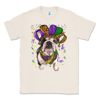 Natural Mardi gras hat  english bulldog Classic Tee - RanaPortraitStore