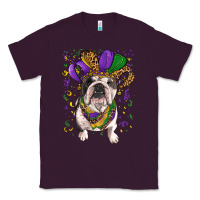 Plum Mardi gras hat  english bulldog Classic Tee - RanaPortraitStore
