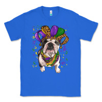 True Royal Mardi gras hat  english bulldog Classic Tee - RanaPortraitStore