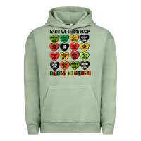 Pigment Oil Green what we learn from black history Urban Hoodie - MaliasSmallBusiness