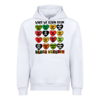 White what we learn from black history Urban Hoodie - MaliasSmallBusiness
