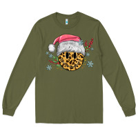 Leopard Smiley Face Long Sleeve Tee | Teevron