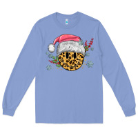 Colony Blue leopard smiley face Long Sleeve Tee - MaliasSmallBusiness