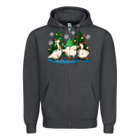 Smoke christmas duck Zipper Hoodie - Zillion Design Studio