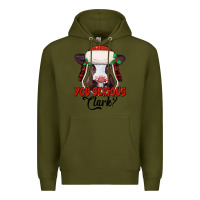 Army Green you serious clark baby cow Premium Hoodie - Jasminsmagicworld