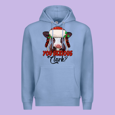 You Serious Clark Baby Cow Premium Hoodie Designed By Jasminsmagicworld