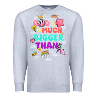 Heather Grey god is bigger design Premium Sweatshirt - JahusDesignShop