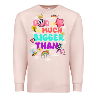 Pale Pink god is bigger design Premium Sweatshirt - JahusDesignShop
