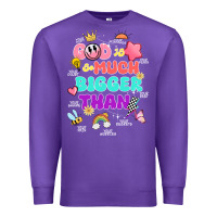 Purple god is bigger design Premium Sweatshirt - JahusDesignShop