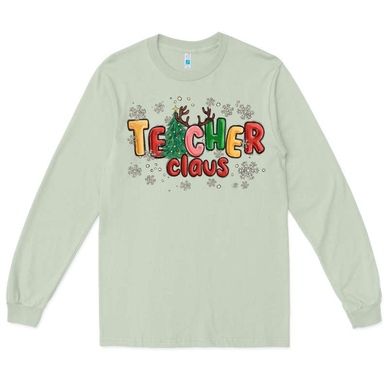 Teacher Claus Long Sleeve Tee by MaliasSmallBusiness | Teevron