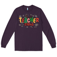 Plum teacher claus Long Sleeve Tee - MaliasSmallBusiness