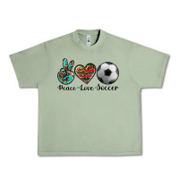 Oil Green peace love soccer Urban Heavy Tee - Artiststas