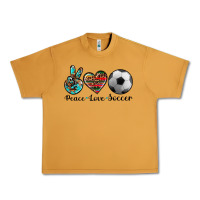 Peanut Butter peace love soccer Urban Heavy Tee - Artiststas