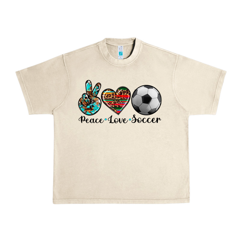 Peace Love Soccer Urban Heavy Tee by Artiststas | Teevron