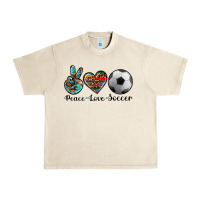 Sandshell peace love soccer Urban Heavy Tee - Artiststas