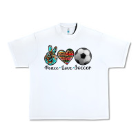 White peace love soccer Urban Heavy Tee - Artiststas