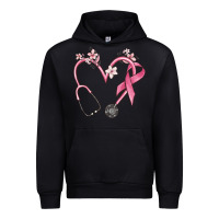 Black stethoscope nurse medical breast cancer awareness Urban Hoodie - MaliasSmallBusiness