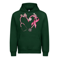 Forest Green stethoscope nurse medical breast cancer awareness Urban Hoodie - MaliasSmallBusiness