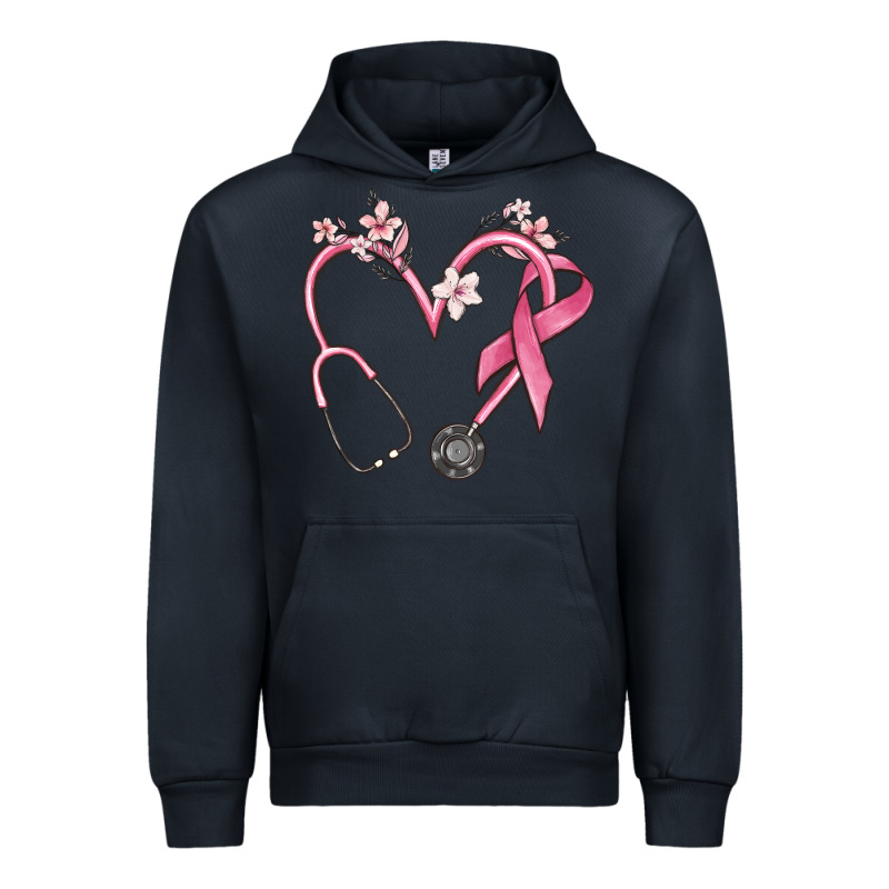 Stethoscope Nurse Medical Breast Cancer Awareness Urban Hoodie by MaliasSmallBusiness | Teevron