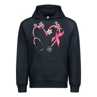 Navy stethoscope nurse medical breast cancer awareness Urban Hoodie - MaliasSmallBusiness