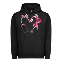 Pigment Black stethoscope nurse medical breast cancer awareness Urban Hoodie - MaliasSmallBusiness