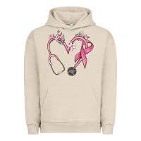 Pigment French Oak stethoscope nurse medical breast cancer awareness Urban Hoodie - MaliasSmallBusiness