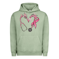 Pigment Oil Green stethoscope nurse medical breast cancer awareness Urban Hoodie - MaliasSmallBusiness