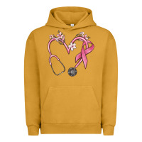 Pigment Peanut Butter stethoscope nurse medical breast cancer awareness Urban Hoodie - MaliasSmallBusiness