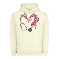 Pigment Pistachio stethoscope nurse medical breast cancer awareness Urban Hoodie - MaliasSmallBusiness