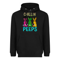 Black Chillin with my peeps Ester Day Heavyweight Hoodie - Neo Western