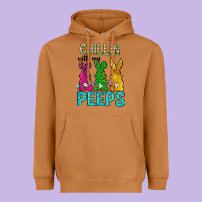 Chillin With My Peeps Ester Day Heavyweight Hoodie Designed By Neo Western
