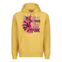 Antique Gold In october we wear pink Premium Hoodie - NancyCooperArtShop