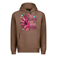 Chestnut In october we wear pink Premium Hoodie - NancyCooperArtShop