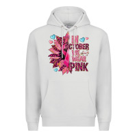 Dove Grey In october we wear pink Premium Hoodie - NancyCooperArtShop