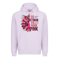 Lilac In october we wear pink Premium Hoodie - NancyCooperArtShop
