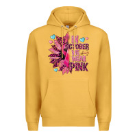 Mustard In october we wear pink Premium Hoodie - NancyCooperArtShop
