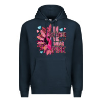 Navy In october we wear pink Premium Hoodie - NancyCooperArtShop