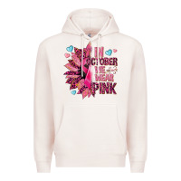 Pale Pink In october we wear pink Premium Hoodie - NancyCooperArtShop