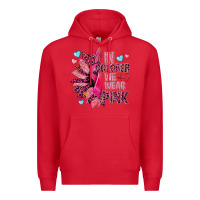 Red In october we wear pink Premium Hoodie - NancyCooperArtShop