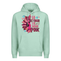 Seafoam In october we wear pink Premium Hoodie - NancyCooperArtShop