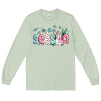Matcha tis the season snowman and christmas cake Long Sleeve Tee - MaliasSmallBusiness